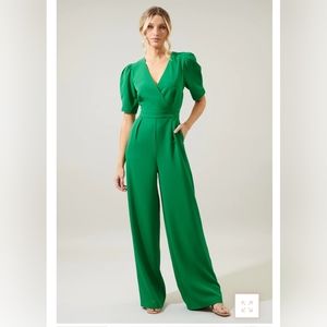 Sugar Lips Kelly Green Jumpsuit Medium